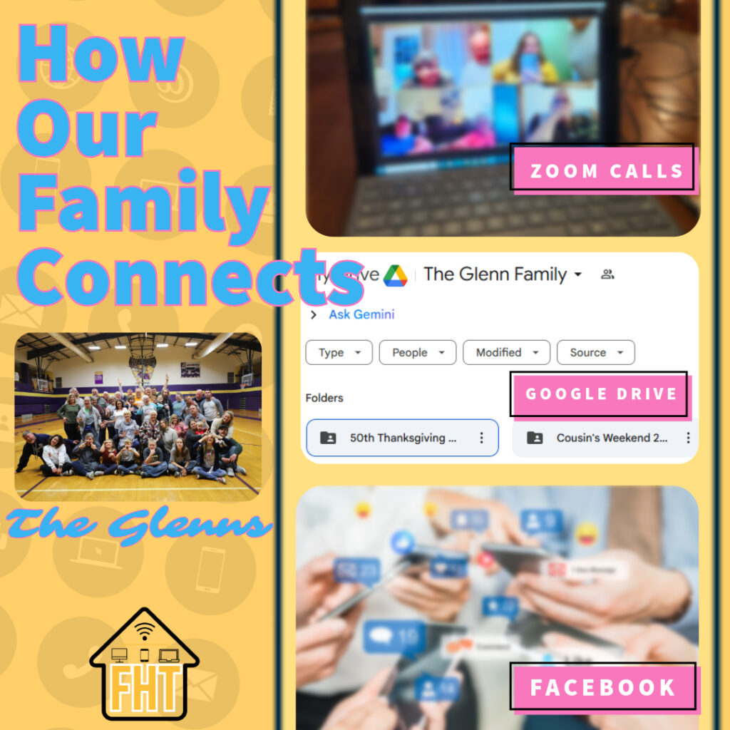 How our family connections are made through online communication.